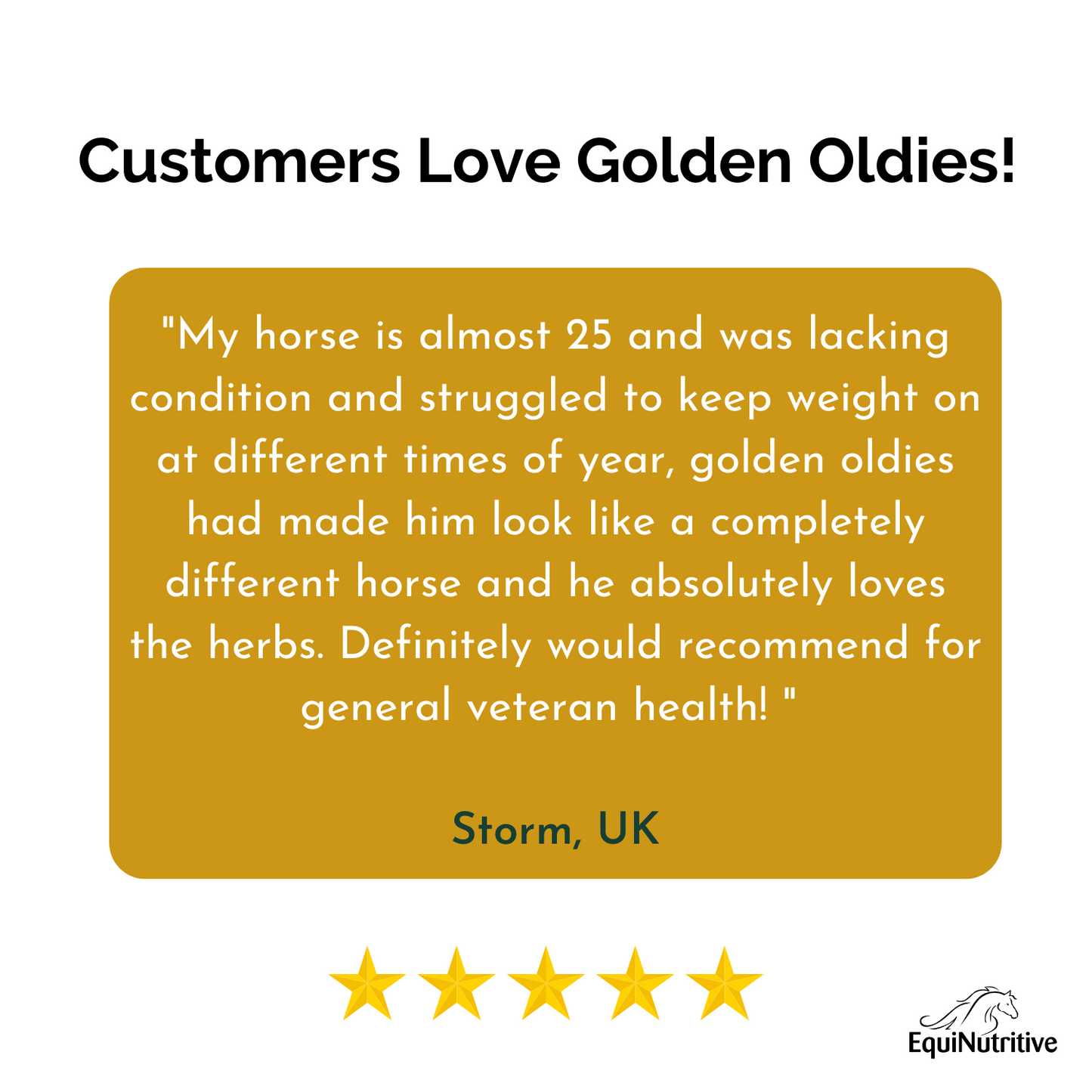 Golden Oldies Veteran Supplement