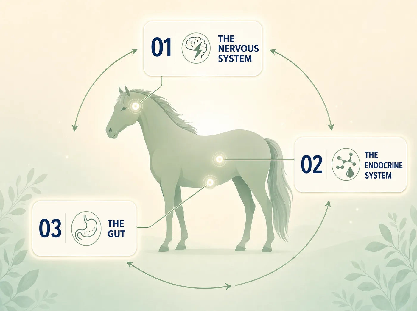 The three body systems behind equine stress